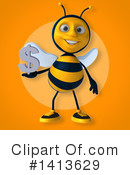 Male Bee Clipart #1413629 by Julos