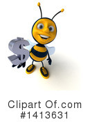 Male Bee Clipart #1413631 by Julos