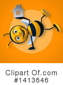 Male Bee Clipart #1413646 by Julos