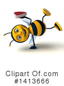 Male Bee Clipart #1413666 by Julos