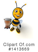 Male Bee Clipart #1413669 by Julos