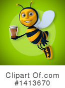 Male Bee Clipart #1413670 by Julos