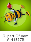 Male Bee Clipart #1413675 by Julos