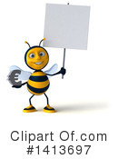 Male Bee Clipart #1413697 by Julos