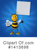 Male Bee Clipart #1413698 by Julos