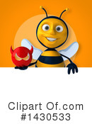 Male Bee Clipart #1430533 by Julos