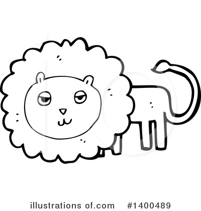 Royalty-Free (RF) Male Lion Clipart Illustration by lineartestpilot - Stock Sample #1400489