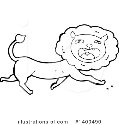 Royalty-Free (RF) Male Lion Clipart Illustration by lineartestpilot - Stock Sample #1400490