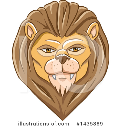 Royalty-Free (RF) Male Lion Clipart Illustration by cidepix - Stock Sample #1435369