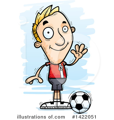 Male Soccer Player Clipart #1422051 by Cory Thoman