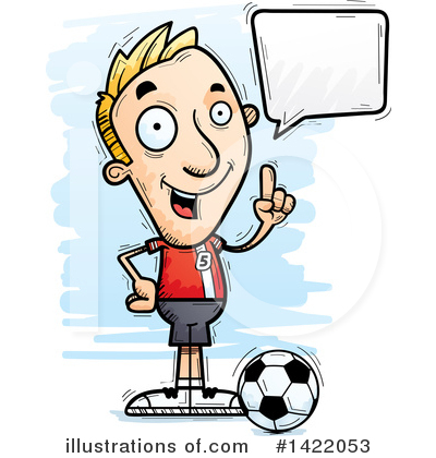 Royalty-Free (RF) Male Soccer Player Clipart Illustration by Cory Thoman - Stock Sample #1422053