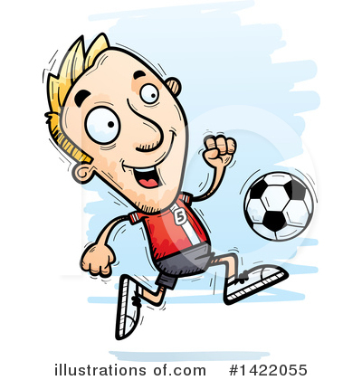 Male Soccer Player Clipart #1422055 by Cory Thoman