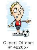 Male Soccer Player Clipart #1422057 by Cory Thoman