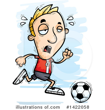 Royalty-Free (RF) Male Soccer Player Clipart Illustration by Cory Thoman - Stock Sample #1422058