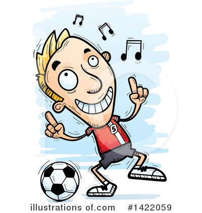 Royalty-Free (RF) Male Soccer Player Clipart Illustration by Cory Thoman - Stock Sample #1422059