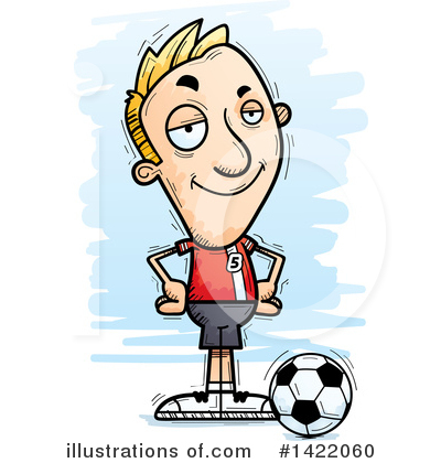Royalty-Free (RF) Male Soccer Player Clipart Illustration by Cory Thoman - Stock Sample #1422060