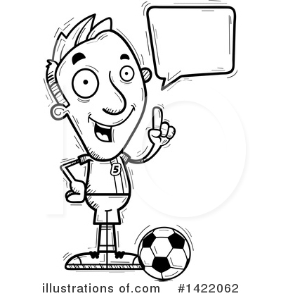 Royalty-Free (RF) Male Soccer Player Clipart Illustration by Cory Thoman - Stock Sample #1422062
