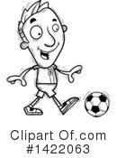 Male Soccer Player Clipart #1422063 by Cory Thoman