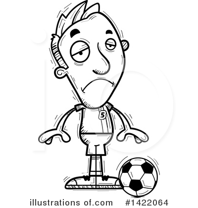 Male Soccer Player Clipart #1422064 by Cory Thoman