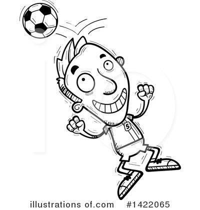 Male Soccer Player Clipart #1422065 by Cory Thoman