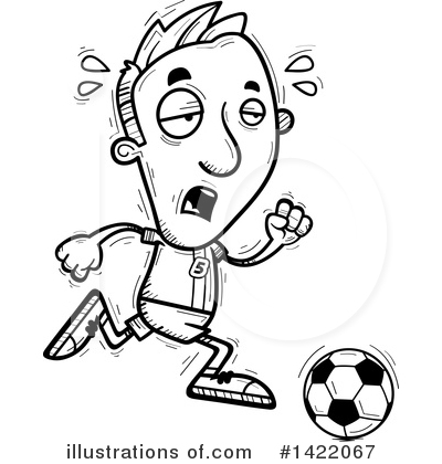 Royalty-Free (RF) Male Soccer Player Clipart Illustration by Cory Thoman - Stock Sample #1422067
