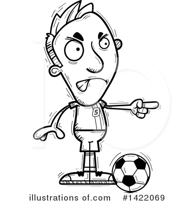 Royalty-Free (RF) Male Soccer Player Clipart Illustration by Cory Thoman - Stock Sample #1422069