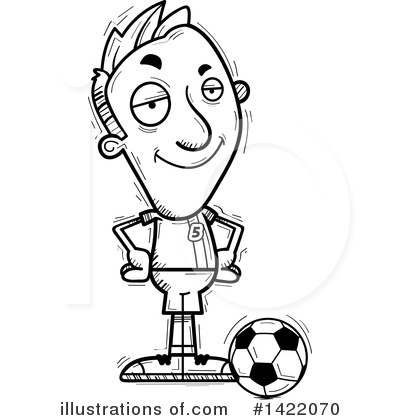 Royalty-Free (RF) Male Soccer Player Clipart Illustration by Cory Thoman - Stock Sample #1422070
