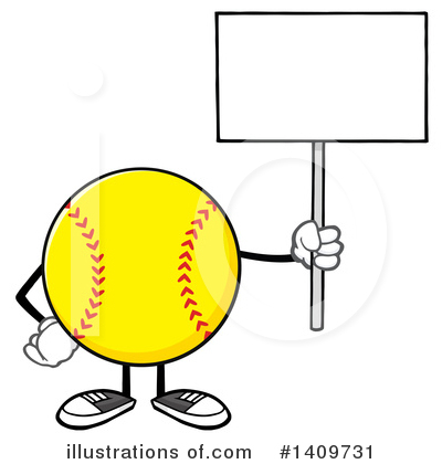Royalty-Free (RF) Male Softball Clipart Illustration by Hit Toon - Stock Sample #1409731