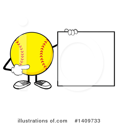 Royalty-Free (RF) Male Softball Clipart Illustration by Hit Toon - Stock Sample #1409733