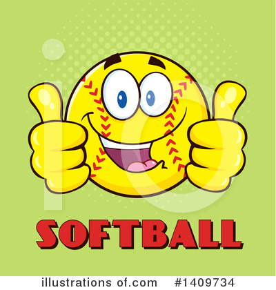 Royalty-Free (RF) Male Softball Clipart Illustration by Hit Toon - Stock Sample #1409734