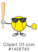 Male Softball Clipart #1409740 by Hit Toon