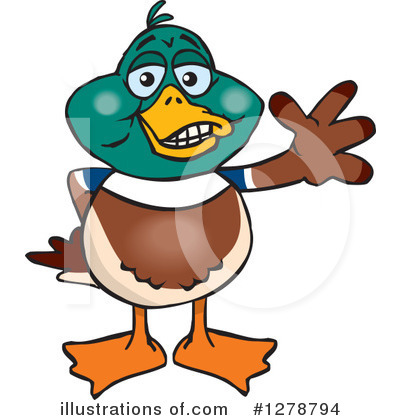 Duck Clipart #1278794 by Dennis Holmes Designs