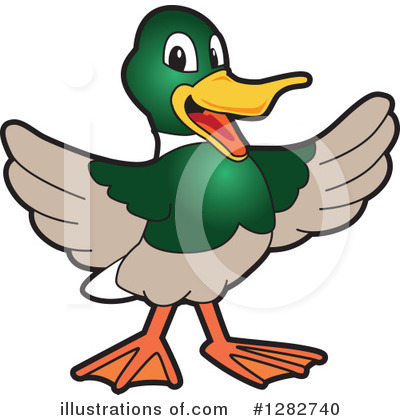 Royalty-Free (RF) Mallard Duck Clipart Illustration by Mascot Junction - Stock Sample #1282740