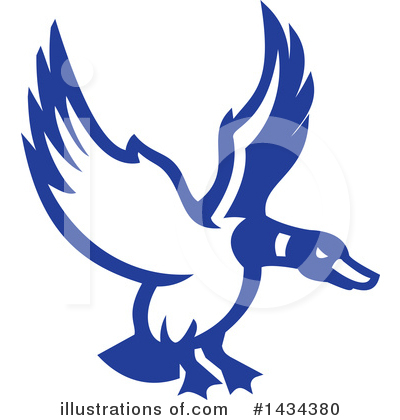Royalty-Free (RF) Mallard Duck Clipart Illustration by patrimonio - Stock Sample #1434380