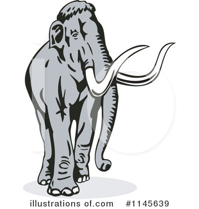 Royalty-Free (RF) Mammoth Clipart Illustration by patrimonio - Stock Sample #1145639