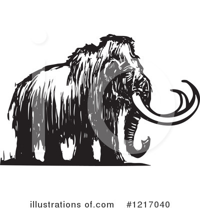 Royalty-Free (RF) Mammoth Clipart Illustration by xunantunich - Stock Sample #1217040