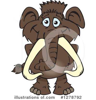 Royalty-Free (RF) Mammoth Clipart Illustration by Dennis Holmes Designs - Stock Sample #1278792