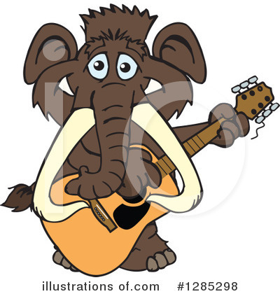 Royalty-Free (RF) Mammoth Clipart Illustration by Dennis Holmes Designs - Stock Sample #1285298