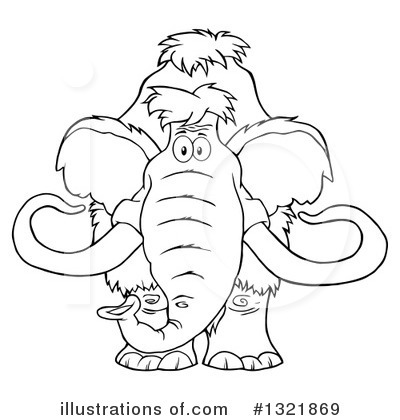 Royalty-Free (RF) Mammoth Clipart Illustration by Hit Toon - Stock Sample #1321869