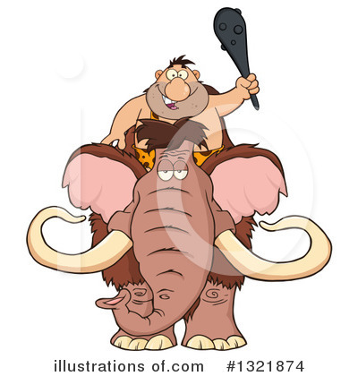 Royalty-Free (RF) Mammoth Clipart Illustration by Hit Toon - Stock Sample #1321874