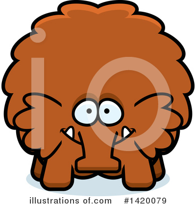 Woolly Mammoth Clipart #1420079 by Cory Thoman