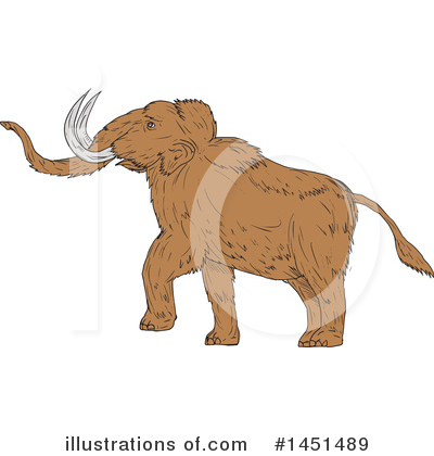 Royalty-Free (RF) Mammoth Clipart Illustration by patrimonio - Stock Sample #1451489
