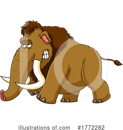 Woolly Mammoth Clipart #1772282 by Hit Toon