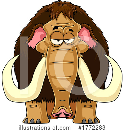 Woolly Mammoth Clipart #1772283 by Hit Toon