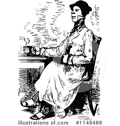 Royalty-Free (RF) Man Clipart Illustration by Prawny Vintage - Stock Sample #1149488