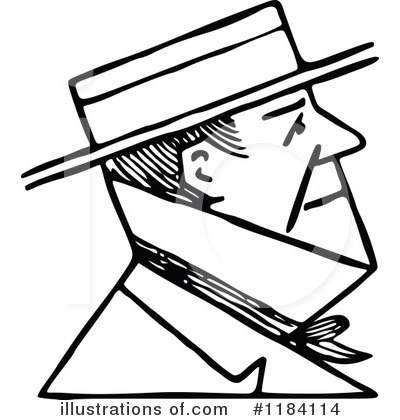 Royalty-Free (RF) Man Clipart Illustration by Prawny Vintage - Stock Sample #1184114