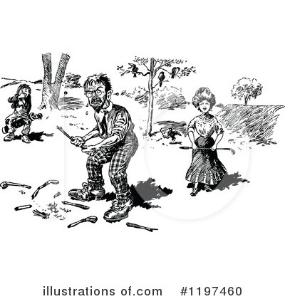 Royalty-Free (RF) Man Clipart Illustration by Prawny Vintage - Stock Sample #1197460