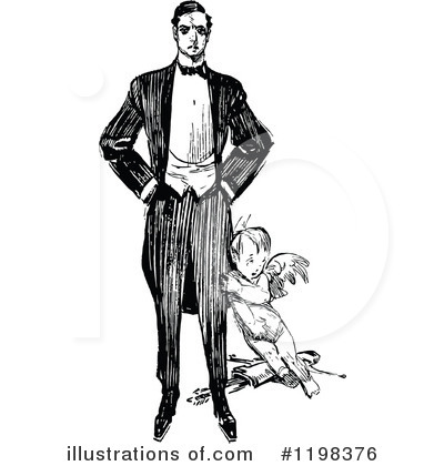 Royalty-Free (RF) Man Clipart Illustration by Prawny Vintage - Stock Sample #1198376