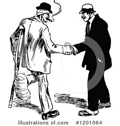 Handshake Clipart #1201064 by Prawny Vintage