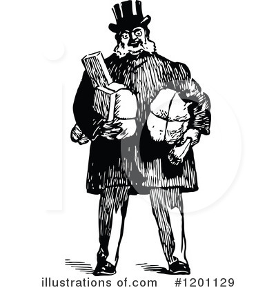 Royalty-Free (RF) Man Clipart Illustration by Prawny Vintage - Stock Sample #1201129